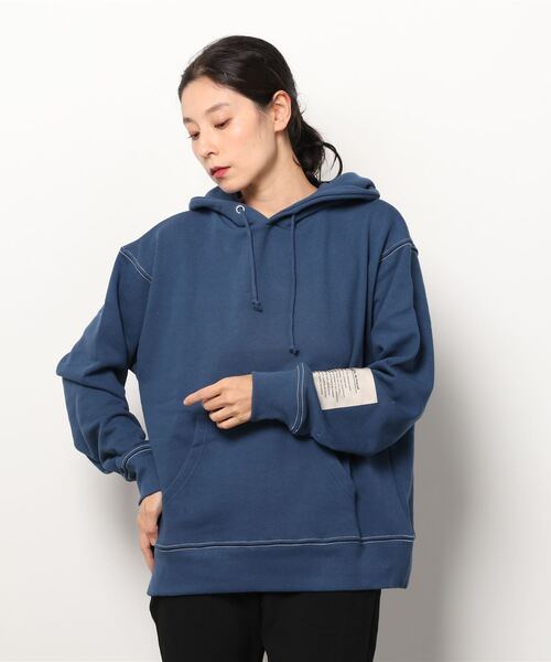 BIG BILL(ビッグビル)の「【mina掲載商品】【 BIG BILL / ビッグビル 】ワイドパーカー X59390D BNU(パーカー・メンズ・アイボリー/ブルー/ブラック/マスタード・M/L/XL)」の19枚目の写真