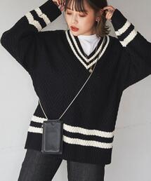 coen（コーエン）の「［洗える］スクールチルデンニット（ニット/セーター）」