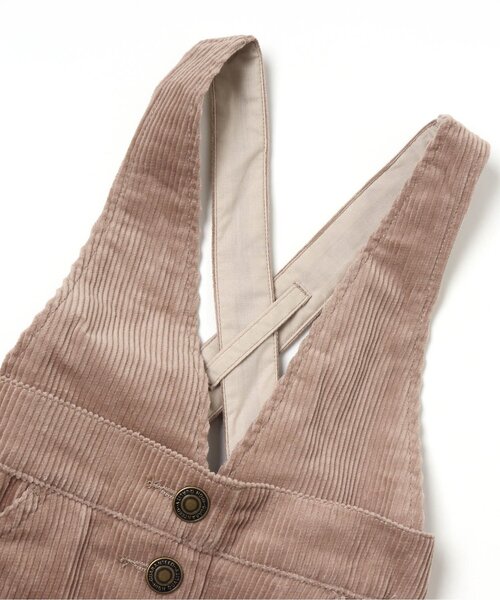 BREEZE(ブリーズ)の「コーデュロイジャンスカ(ジャンパースカート・キッズ・ピンク/ブラウン・90/140/110/100/80/130/120)」の9枚目の写真