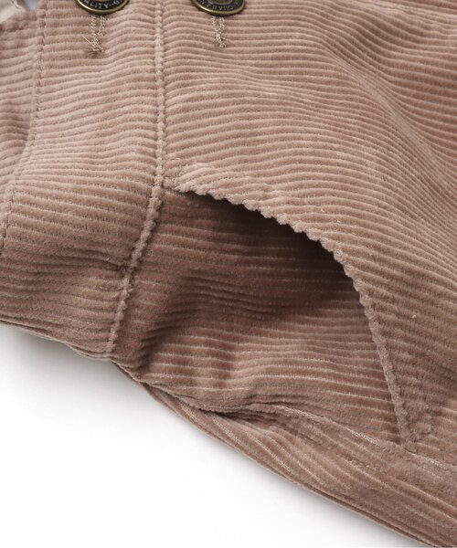 BREEZE(ブリーズ)の「コーデュロイジャンスカ(ジャンパースカート・キッズ・ピンク/ブラウン・90/140/110/100/80/130/120)」の6枚目の写真