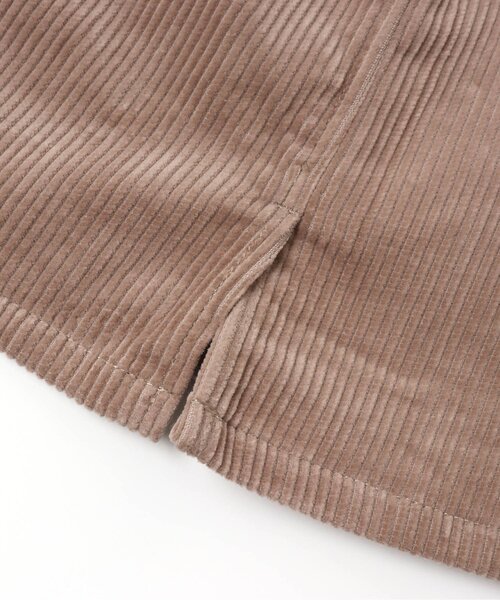 BREEZE(ブリーズ)の「コーデュロイジャンスカ(ジャンパースカート・キッズ・ピンク/ブラウン・90/140/110/100/80/130/120)」の4枚目の写真
