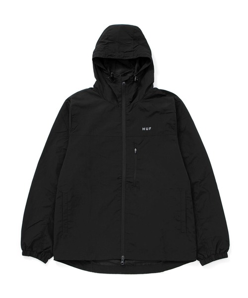HUF ESSENTIALS ZIP STANDARD SHELL ブラック HUF（ハフ）の「ESSENTIALS ZIP STANDARD SHELL / HUF シェル