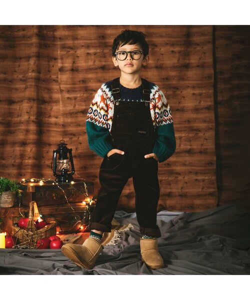 BREEZE（ブリーズ）の「ノルディックニット（ニット/セーター・キッズ・ベージュ/グリーン・100/90/140/120）」の13枚目の写真