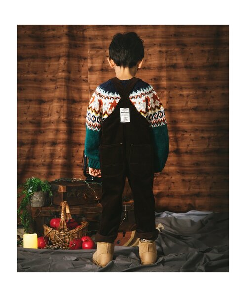 BREEZE（ブリーズ）の「ノルディックニット（ニット/セーター・キッズ・ベージュ/グリーン・100/90/140/120）」の3枚目の写真