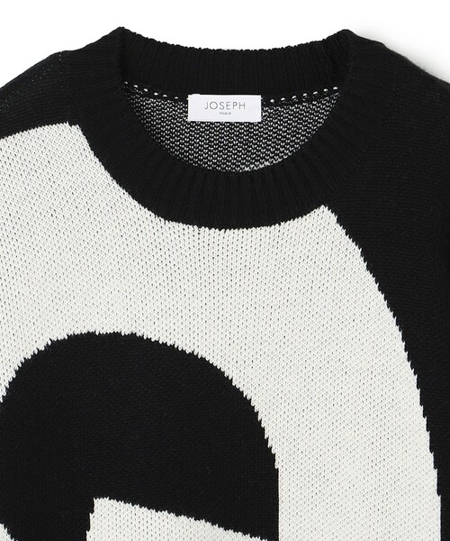 JOSEPH STUDIO（ジョゼフストゥディオ）の「グラフィックニット　CURVED（ニット/セーター・レディース・ブラック系・SMALL/MEDIUM/LARGE）」の13枚目の写真