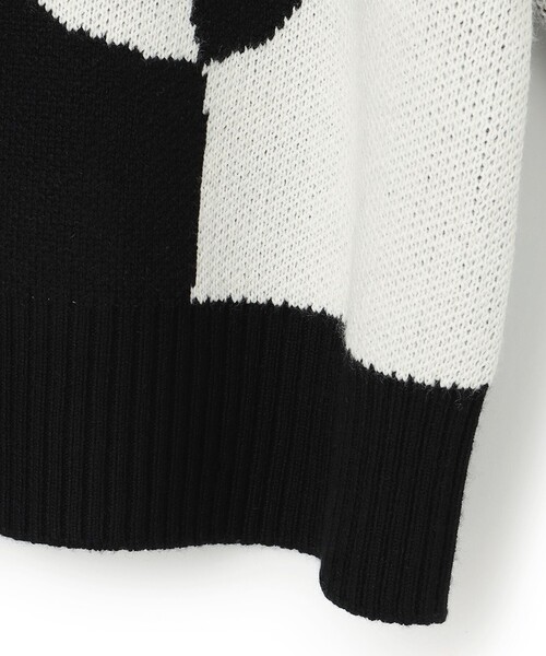 JOSEPH STUDIO（ジョゼフストゥディオ）の「グラフィックニット　CURVED（ニット/セーター・レディース・ブラック系・SMALL/MEDIUM/LARGE）」の15枚目の写真