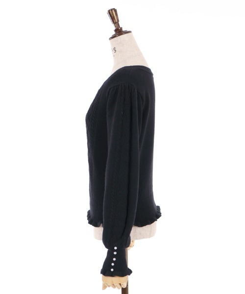 axes femme(アクシーズファム)の「スクエアニットPO(ニット/セーター・レディース・ブラック/ブラウン/キナリ・MEDIUM)」の12枚目の写真