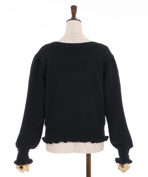 axes femme(アクシーズファム)の「スクエアニットPO(ニット/セーター・レディース・ブラック/ブラウン/キナリ・MEDIUM)」の11枚目の写真