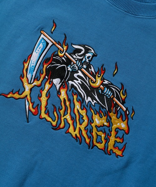 XLARGE（エクストララージ）の「DEATHSCYTHE CREWNECK SWEAT（スウェット・メンズ・ブラック/ブルー/アッシュ・S/M/L/XL）」の10枚目の写真