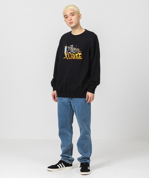 XLARGE（エクストララージ）の「DEATHSCYTHE CREWNECK SWEAT