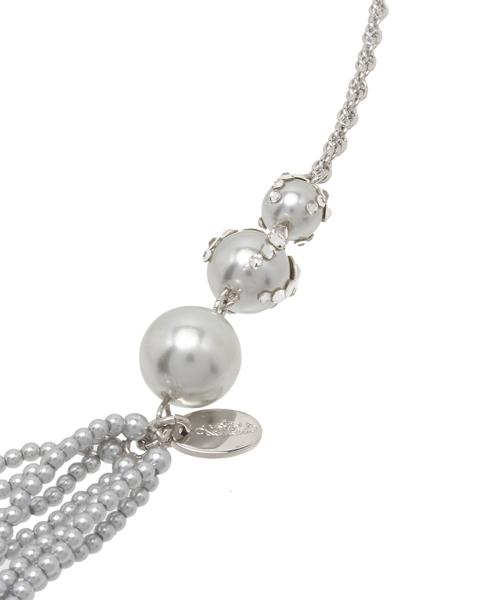 GRACE CONTINENTAL（グレースコンチネンタル）の「パールタッセルラリエット（ネックレス・レディース・キナリ/グレー・FREE）」の3枚目の写真
