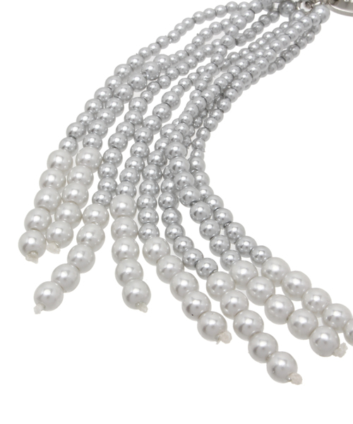 GRACE CONTINENTAL（グレースコンチネンタル）の「パールタッセルラリエット（ネックレス・レディース・キナリ/グレー・FREE）」の4枚目の写真