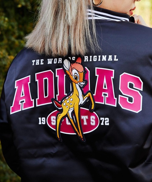 adidas（アディダス）の「adidas BAMBI JACKET / アディダス バンビ ジャケット（スタジャン・レディース・ブラック・S/M/L）」の3枚目の写真