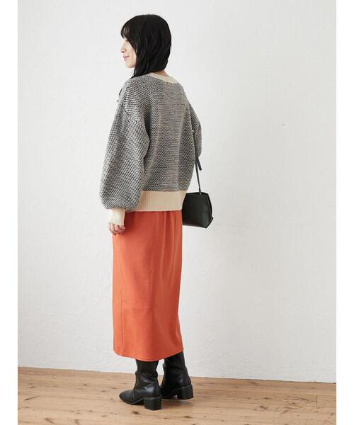 Green Parks(グリーンパークス)の「柄ショートニットプルオーバー*(ニット/セーター・レディース・ブラック/ベージュ/ブルー/グリーン・FREE)」の9枚目の写真