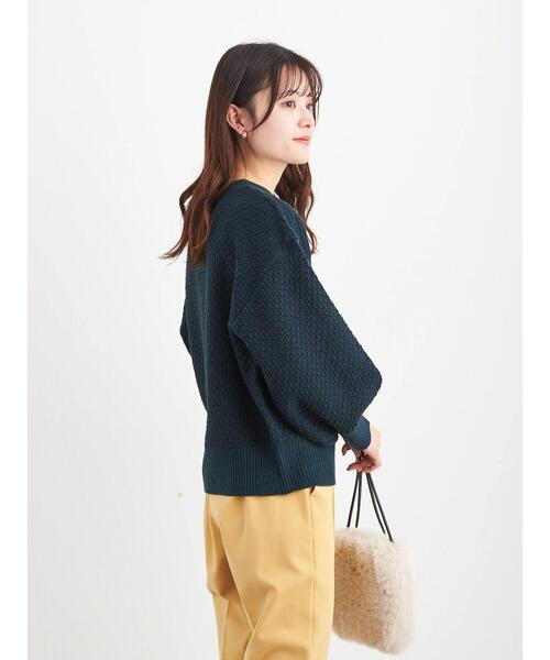 Green Parks(グリーンパークス)の「柄ショートニットプルオーバー*(ニット/セーター・レディース・ブラック/ベージュ/ブルー/グリーン・FREE)」の20枚目の写真