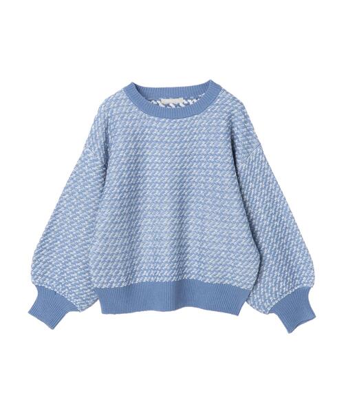 Green Parks(グリーンパークス)の「柄ショートニットプルオーバー*(ニット/セーター・レディース・ブラック/ベージュ/ブルー/グリーン・FREE)」の22枚目の写真