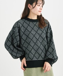 Green　Parks | 柄ショートニットプルオーバー＊(ニット/セーター)