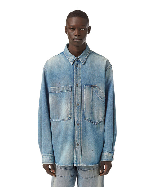 DIESEL（ディーゼル）の「DIESEL SS22 メンズ シャツ デニムシャツ（シャツ/ブラウス・メンズ・インディゴブルー・LARGE/X-LARGE/SMALL/MEDIUM/XX-LARGE/X-SMALL）」の10枚目の写真