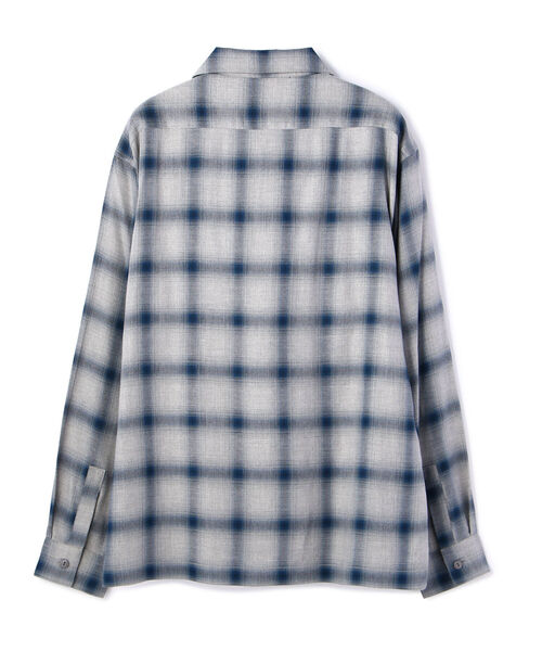 RAYON OMBRE LS SHIRT／レーヨン オンブレシャツ／シ schott（ショット）の「Schott/ショット/RAYON OMBRE LS SHIRT