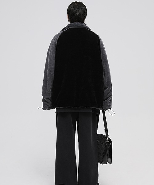 MASONPRINCE（メイソンプリンス）の「オーバサイズリバーシブルフェイクファーブルゾン WT4023【MASONPRINCE】（ブルゾン・メンズ・ベージュ/ブラック・L/S/XL/M）」の17枚目の写真