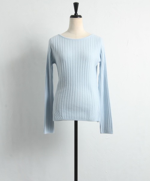 tocco closet(トッコ クローゼット)の「【限定】シンプルワイドリブニットプルオーバー(ニット/セーター・レディース・オフホワイト/サックスブルー/ピンク/ラベンダー・M)」の11枚目の写真