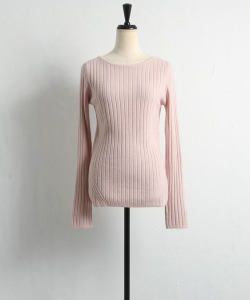 tocco closet(トッコ クローゼット)の「【限定】シンプルワイドリブニットプルオーバー(ニット/セーター・レディース・オフホワイト/サックスブルー/ピンク/ラベンダー・M)」の15枚目の写真