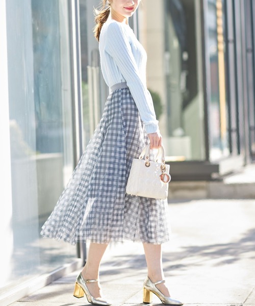 tocco closet(トッコ クローゼット)の「【限定】シンプルワイドリブニットプルオーバー(ニット/セーター・レディース・オフホワイト/サックスブルー/ピンク/ラベンダー・M)」の21枚目の写真
