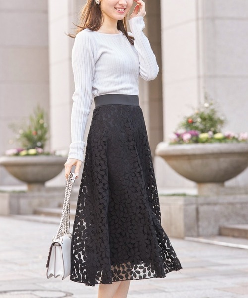 tocco closet(トッコ クローゼット)の「【限定】シンプルワイドリブニットプルオーバー(ニット/セーター・レディース・オフホワイト/サックスブルー/ピンク/ラベンダー・M)」の10枚目の写真