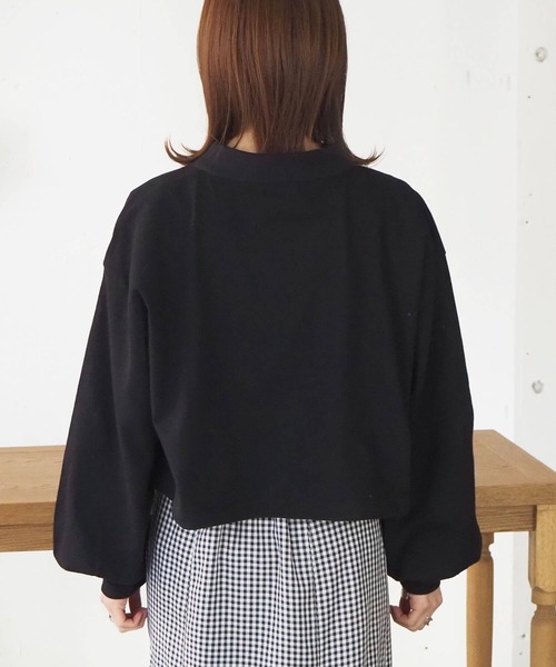 tiptop(ティップトップ)の「ポロデザインカットプルオーバー(Tシャツ/カットソー・レディース・ブラック/オフホワイト/グリーン/A/B・FREE)」の12枚目の写真