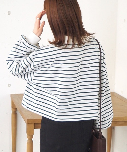 tiptop(ティップトップ)の「ポロデザインカットプルオーバー(Tシャツ/カットソー・レディース・ブラック/オフホワイト/グリーン/A/B・FREE)」の20枚目の写真