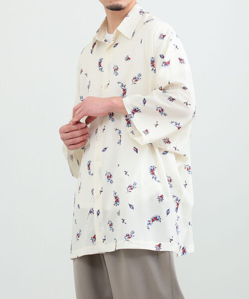 BeAMS DOT（ビームスドット）の「【WEB限定】BeAMS DOT / ドルマンスリーブ 総柄シャツ（シャツ/ブラウス・メンズ・ネイビー/オフホワイト/グリーン系その他4・LARGE/MEDIUM）」の16枚目の写真