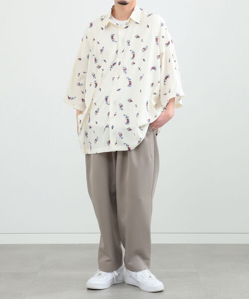 BeAMS DOT（ビームスドット）の「【WEB限定】BeAMS DOT / ドルマンスリーブ 総柄シャツ（シャツ/ブラウス・メンズ・ネイビー/オフホワイト/グリーン系その他4・LARGE/MEDIUM）」の14枚目の写真
