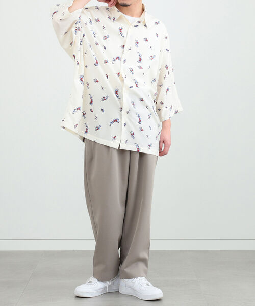 BeAMS DOT（ビームスドット）の「【WEB限定】BeAMS DOT / ドルマンスリーブ 総柄シャツ（シャツ/ブラウス・メンズ・ネイビー/オフホワイト/グリーン系その他4・LARGE/MEDIUM）」の13枚目の写真