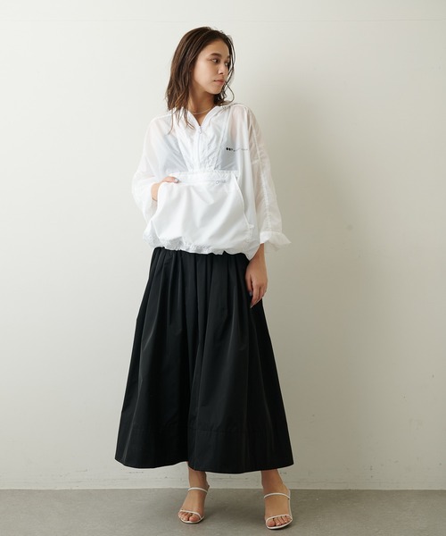 whim gazette】ボリュームスカート Whim Gazetteウィムガゼット ウィムガゼット Whim Gazette ボアブルゾンジャケット （brown