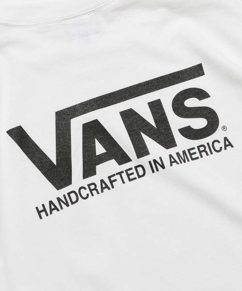 VANS（バンズ）の「VANS/ヴァンズ Handcrafted in America S/S T-Shirts 半袖バックロゴＴシャツ（Tシャツ/カットソー・メンズ・ブラック/ホワイト×レッド/ホワイト×ブラック・S/M/L）」の10枚目の写真