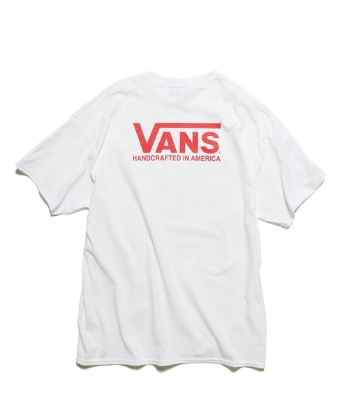 VANS（バンズ）の「VANS/ヴァンズ Handcrafted in America S/S T-Shirts 半袖バックロゴＴシャツ（Tシャツ/カットソー・メンズ・ブラック/ホワイト×レッド/ホワイト×ブラック・S/M/L）」の13枚目の写真