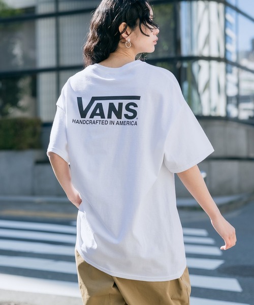 VANS（バンズ）の「VANS/ヴァンズ Handcrafted in America S/S T-Shirts 半袖バックロゴＴシャツ（Tシャツ/カットソー・メンズ・ブラック/ホワイト×レッド/ホワイト×ブラック・S/M/L）」の19枚目の写真