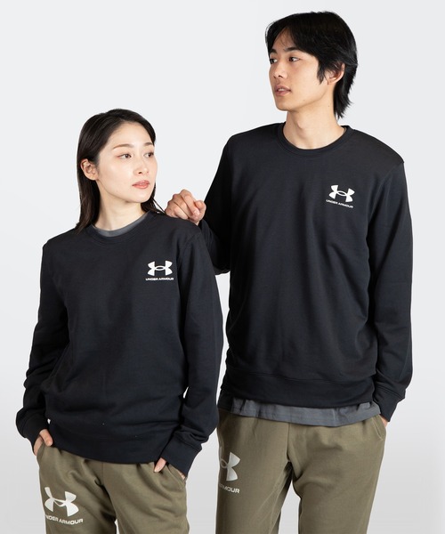 UNDER ARMOUR(アンダーアーマー)の「UAライバルテリー クルー 〈レフトチェスト〉(トレーニング/メンズ)(スウェット・メンズ・ライトグレー/ブラック・XXL/3XL/XL/M/S/L)」の13枚目の写真