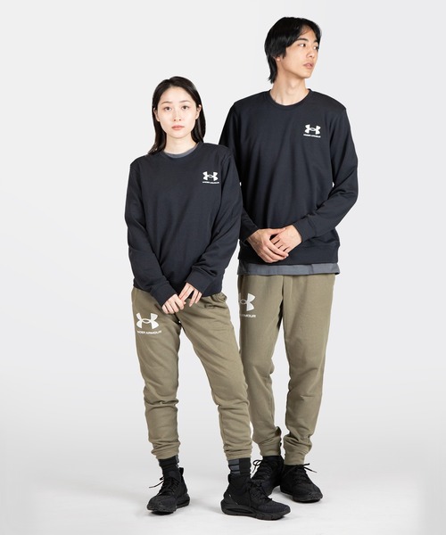 UNDER ARMOUR(アンダーアーマー)の「UAライバルテリー クルー 〈レフトチェスト〉(トレーニング/メンズ)(スウェット・メンズ・ライトグレー/ブラック・XXL/3XL/XL/M/S/L)」の12枚目の写真