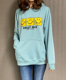 SMILEY FACE パーカー 裏毛 スマイル プルパーカー