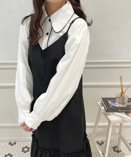 apres jour（アプレジュール）の「パイピングブラウス【ZOZOTOWN限定アイテム】（シャツ/ブラウス・レディース・オフホワイト・フリー/X-LARGE）」の12枚目の写真