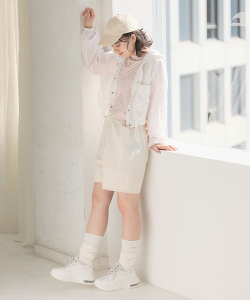 repipi armario（レピピ アルマリオ）の「シアーボーダーショートTシャツ（Tシャツ/カットソー・キッズ・グリーン/ブラック系その他/ブルー系その他/ピンク系その他・MEDIUM/LARGE）」の10枚目の写真