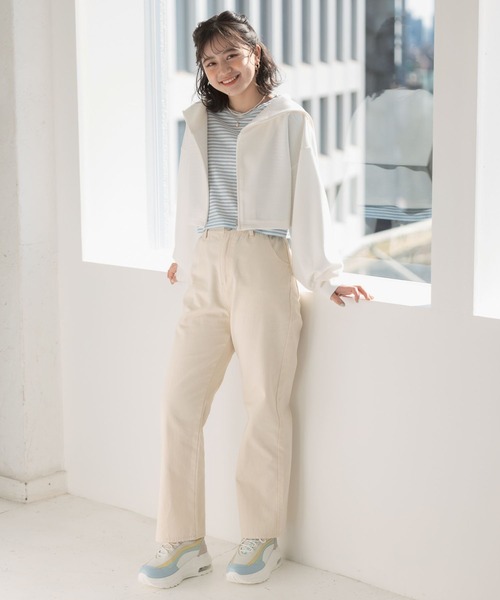 repipi armario（レピピ アルマリオ）の「シアーボーダーショートTシャツ（Tシャツ/カットソー・キッズ・グリーン/ブラック系その他/ブルー系その他/ピンク系その他・MEDIUM/LARGE）」の16枚目の写真