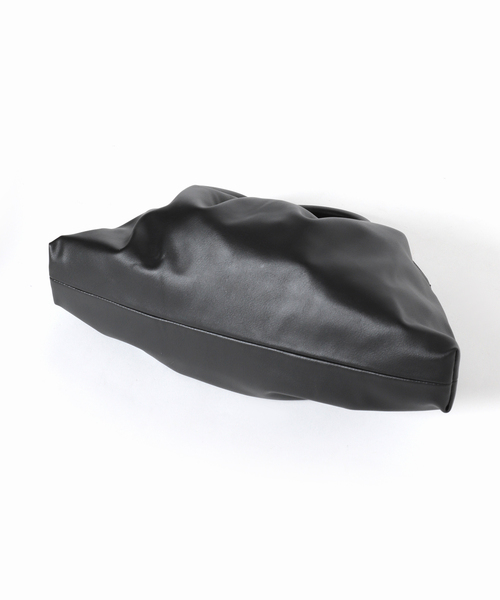 Simplicite（サンプリシテ）の「ギャザートラペーズバッグ◆（ハンドバッグ・レディース・ホワイト/ブラック/グリーン・FREE）」の13枚目の写真