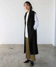GeeRA | トレンチ風ロングジレ(その他アウター)
