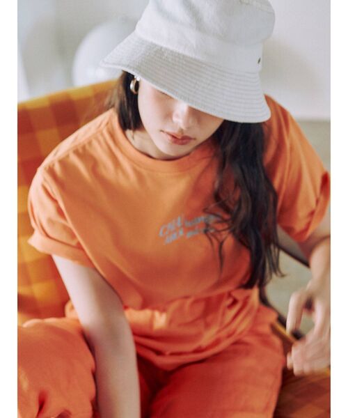 Ungrid（アングリッド）の「配色ステッチバケットハット（ハット・レディース・ブラック/ベージュ/オフホワイト・FREE）」の6枚目の写真