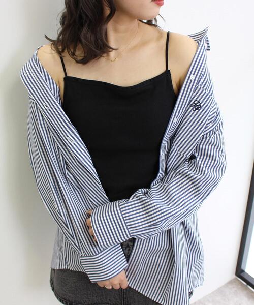 INGNI（イング）の「リブキャミ／A（キャミソール・レディース・ブラック/オフホワイト/グリーン/その他/ゼブラ/ホワイト系その他・M）」の13枚目の写真