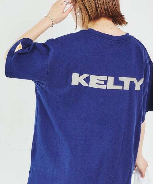 KELTY（ケルティ）の「KELTY（ケルティ）別注ロゴTシャツ#（WEB限定カラー）（Tシャツ/カットソー・レディース・レッド/ブラック/ベージュ/ホワイト/ダークグレー/ネイビー/ケリー/ナチュラル・M/L）」の7枚目の写真