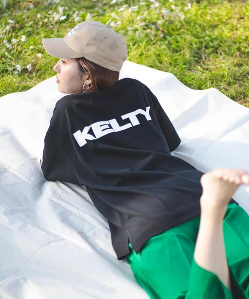 KELTY（ケルティ）の「KELTY（ケルティ）別注ロゴTシャツ#（WEB限定カラー）（Tシャツ/カットソー・レディース・レッド/ブラック/ベージュ/ホワイト/ダークグレー/ネイビー/ケリー/ナチュラル・M/L）」の19枚目の写真