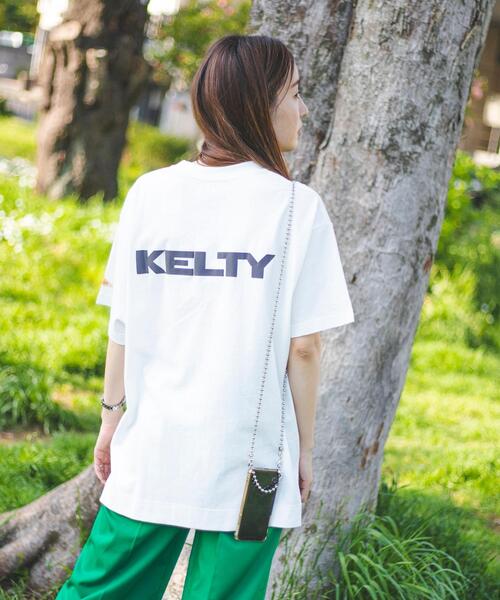 KELTY（ケルティ）の「KELTY（ケルティ）別注ロゴTシャツ#（WEB限定カラー）（Tシャツ/カットソー・レディース・レッド/ブラック/ベージュ/ホワイト/ダークグレー/ネイビー/ケリー/ナチュラル・M/L）」の21枚目の写真